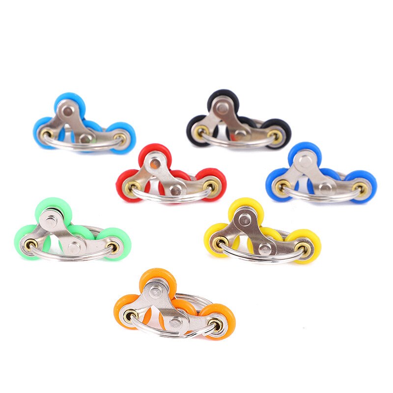 Metal Relief Chain Fidget Toy For Autism Antistress Toys Set Anti Stress Adhd Spinner Key Ring Puzzle Sensory Toys