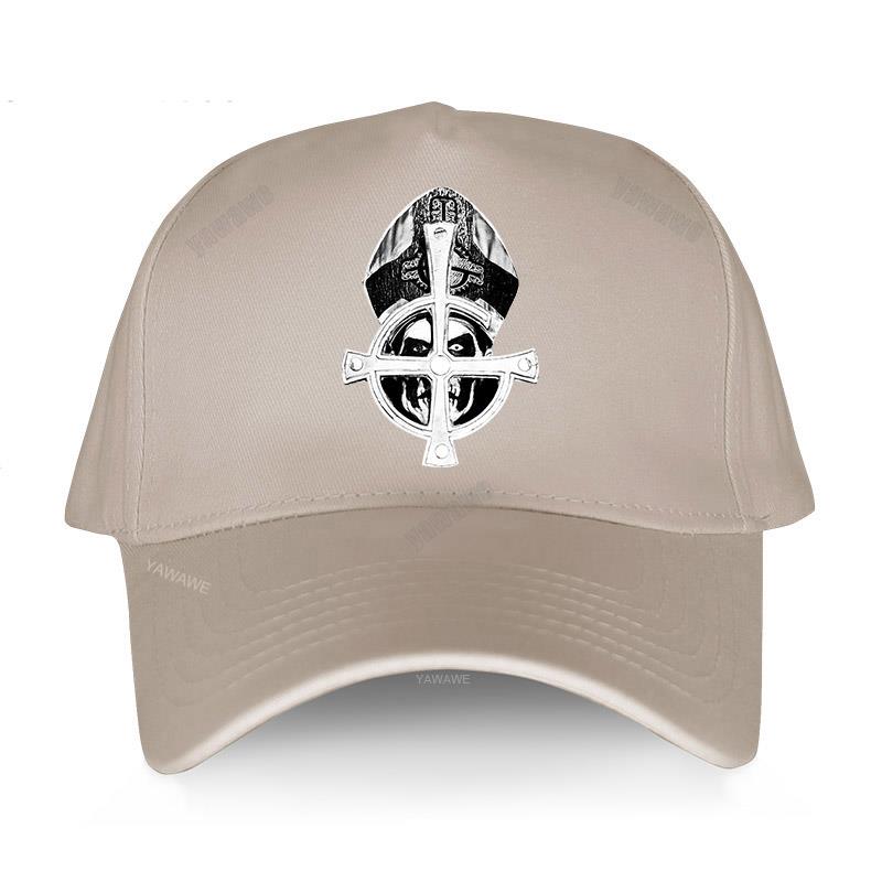 Baseball Caps Summer Casual Adjustable hat Ghost B.C. Heavy Metal Hard Rock Band Papa Emeritus cap summer brand hat: beige