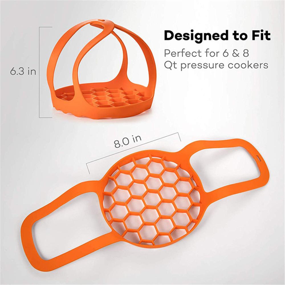 Pressure Cooker Sling Silicone Steamer Lifter Accessories Cookers Kitchen Drain Pad Crock Pot Heat Insulated Mat Egg Rack