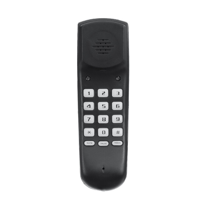 Black Home Office Wall Mount Corded Wired Telephone Desktop Business Phone Desktop Home Wired Phone For Hotel Family