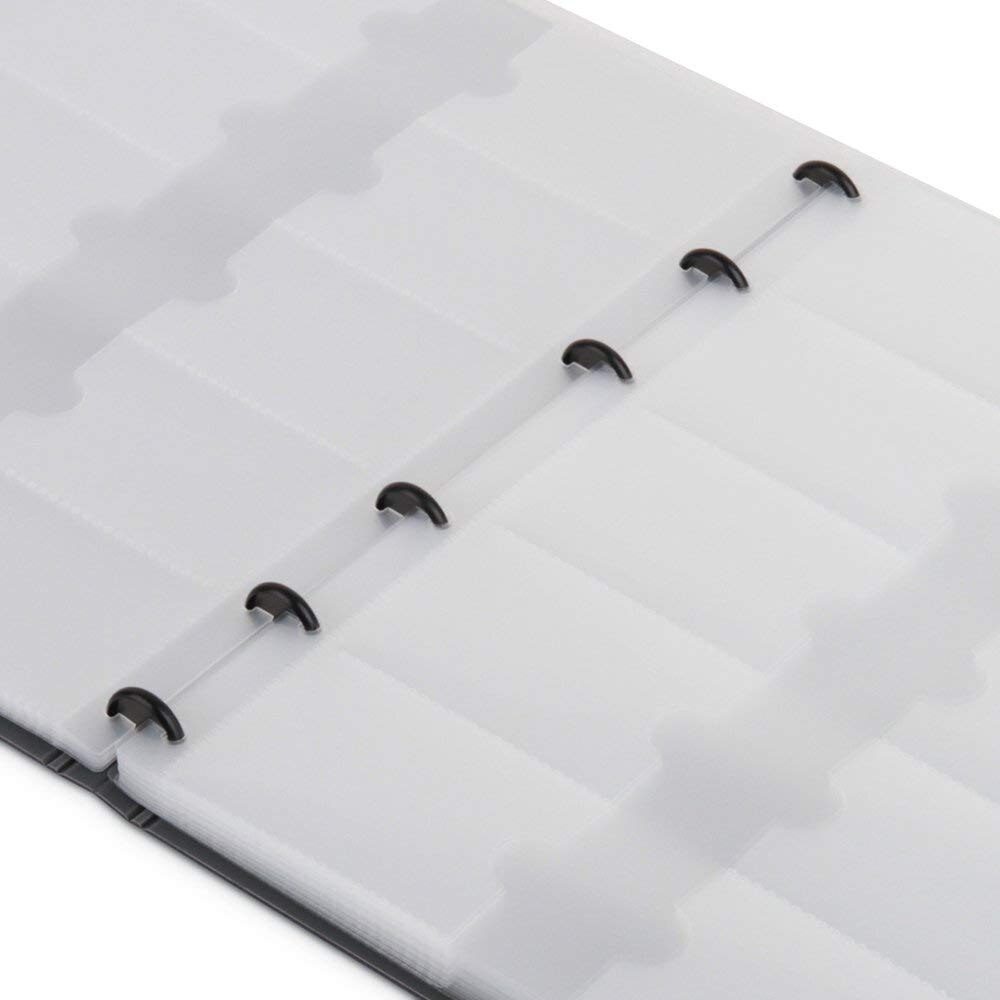 MyLifeUNIT, libro de tarjetas de visita de alta capacidad, página ajustable, soporte de Tarjeta De Nombre resistente al agua, capacidad de 600 tarjetas de visita