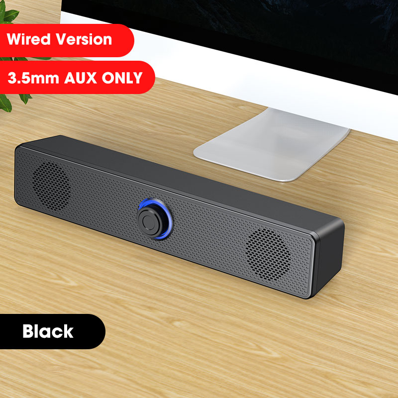 Home Theater Sound System Bluetooth Speaker USB Powered AUX 3.5mm Wired Soundbar Computer Speakers For TV Soundbar Box Subwoofer: Hot Wire Version