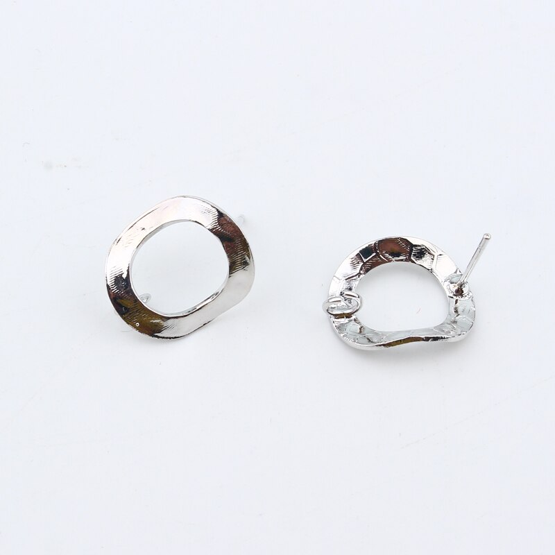 10pcs Irregular Hollow Circle Earring Making Accessories Gold Earrings Base Findings Diy Esrdrop Jewelry Accessories