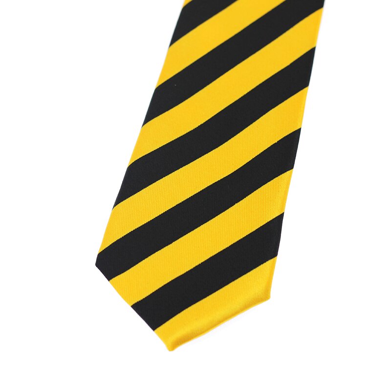 Gul sort 5cm slips til mænd afslappet hals slips gravatas slips corbatas bredde brudgom slips til fest