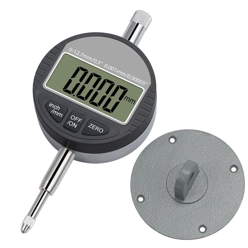 Neoteck DTI Digital Dial Indicator 0.001/0.00005'' Range 0-12.7mm Digital Probe Indicator Dial Test Gauge DTI