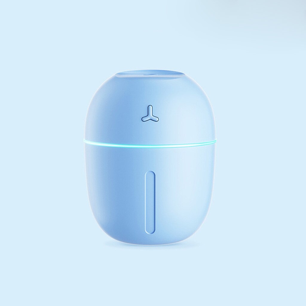 25 # Luchtbevochtiger Ultrasone Usb Aroma Essentiële Olie Diffuser Romantische Kleur Night Lamp Mist Maker Luchtbevochtiger Draagbare Thuiskantoor: Blue 