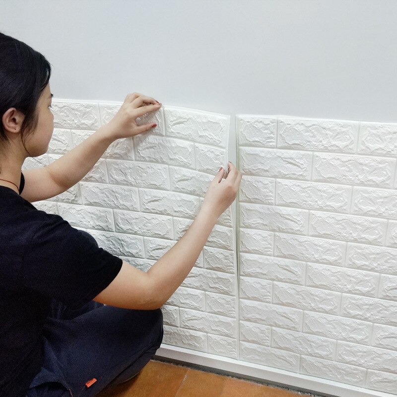 10 hojas 3D etiquetas para paredes de ladrillo en – Grandado