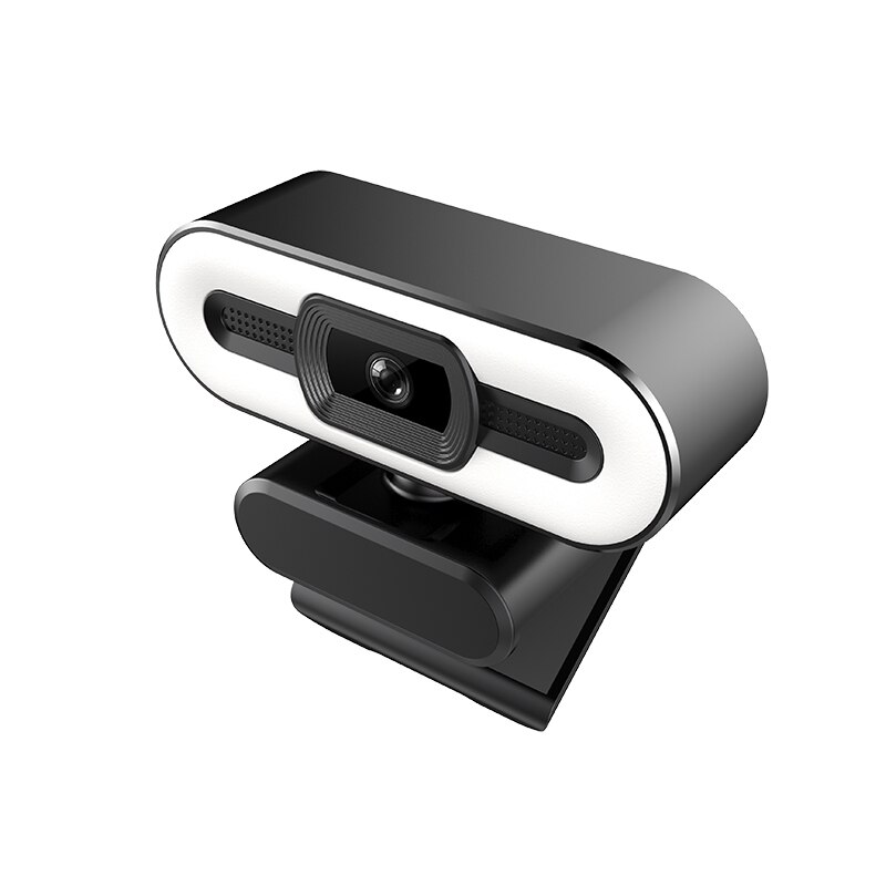 360° Rotatable 1080P HD Webcam With Fill Light Laptop Web Camera Auto Focus PC Computer Camera With Microphone For Mac Windows
