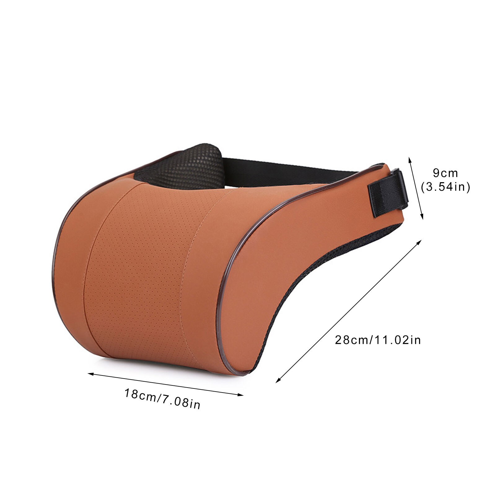 PU Leather Car Pillow Memory Foam Pillow Neck Rest Seat Headrest Cushion Pad Neck Guard Seat Cushion Headrest