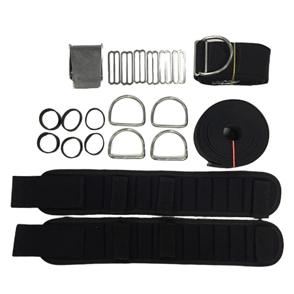 Durable Diving Tank Carry Harness Carrier Heavy Duty Weight Belt Shoulder Strap Dive Tank Backplate Harness