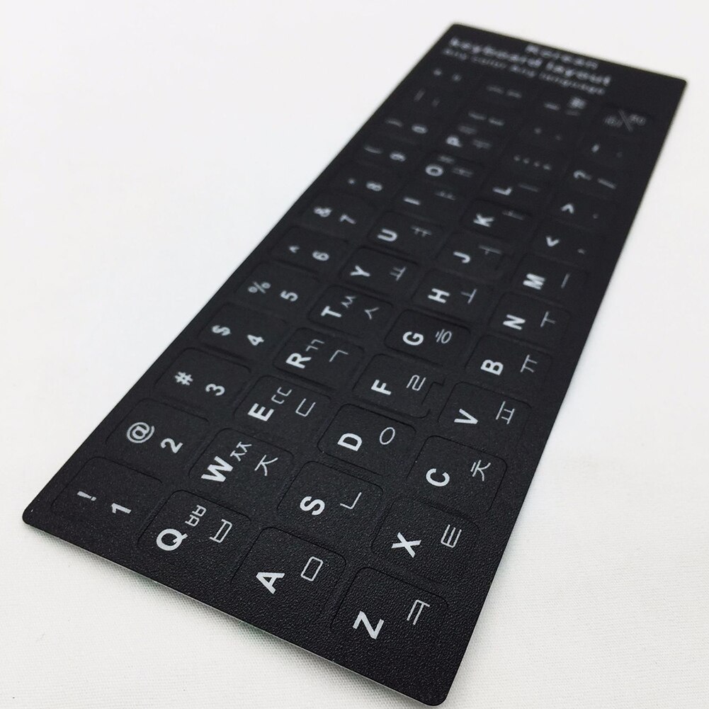 Ruso español inglés francés letras PC ordenador portátil teclado pegatinas Protector de llave extraíble ruso español coreano tailandés