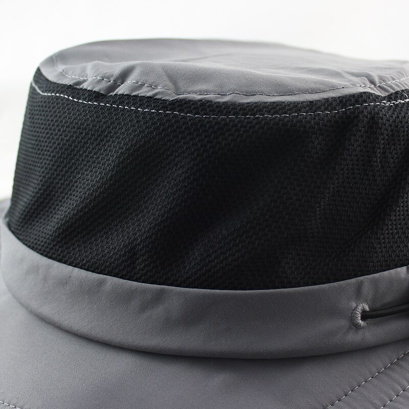 Camoland Herfst Zonnehoed Mannelijke Upf 50 + Wandelen Emmer Hoed Outdoor Lange Brede Rand Vissen Caps Met Nek Flap boonie Hoeden