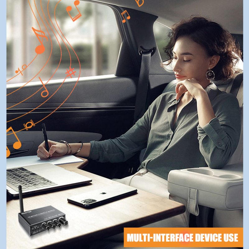 Receptor de Audio con Bluetooth 5,4, adaptador inalámbrico DSP, convertidor Coaxial DAC, USB, u-disk, Play 6,5, micrófono, Karaoke