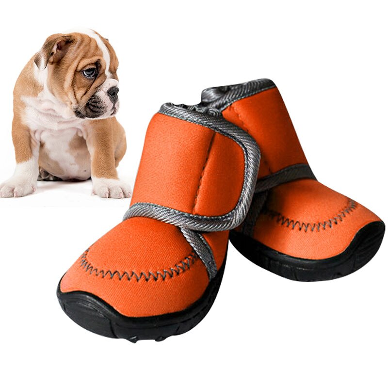 Snoep Kleur Waterdichte Dierbenodigdheden Hond Schoenen Anti-Slip Katoen Laarzen PETASIA XS XL Voor ChiHuaHua Huisdier Product