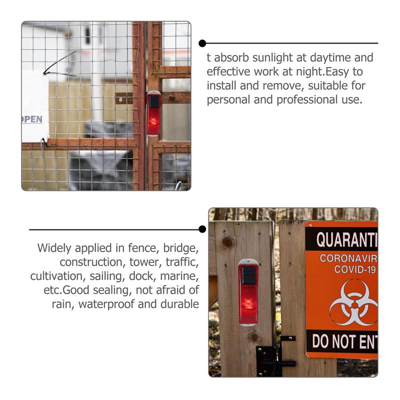 Solar Warning Light Warning Light Waterproof Warning Light Red And Yellow Reflective Cursor Solar Warning Light