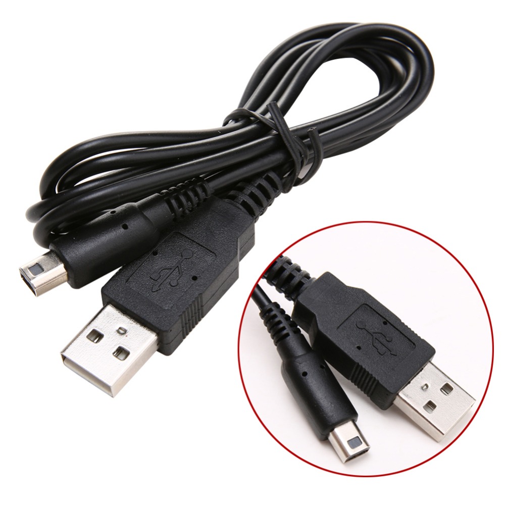 1pcs sincronização charing carga usb cabo de alimentação cabo de linha carregador para nintendo para 3ds 2ds 3dsxl novo 3ds 3dsxl cabo