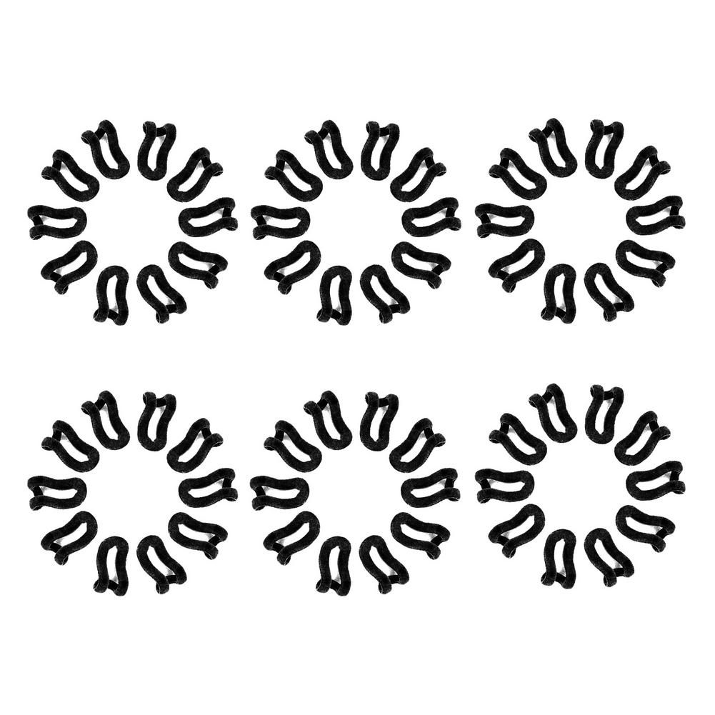 10PCS/Lot Cloth Hanger Hook Mini Flocking Clothes Hanger Easy Hook Closet Organizer Holder Save Space Non Slip Flocking Hanger: 60pcs blue