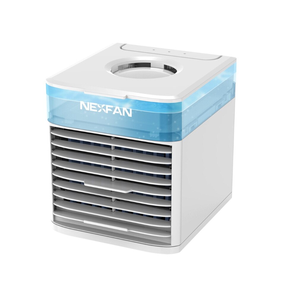 Mini draagbare airconditioner luchtbevochtiger met watertank luchtkoeler usb 3 snelheden koelventilator airconditioning voor thuiskantoor 5v: Wit