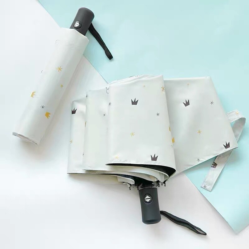 Fully Automatic Rain Umbrella Rain Or Shine Dual Purpose Men and Women Folding Sun-resistant UV-Protection Parasol Advertisement