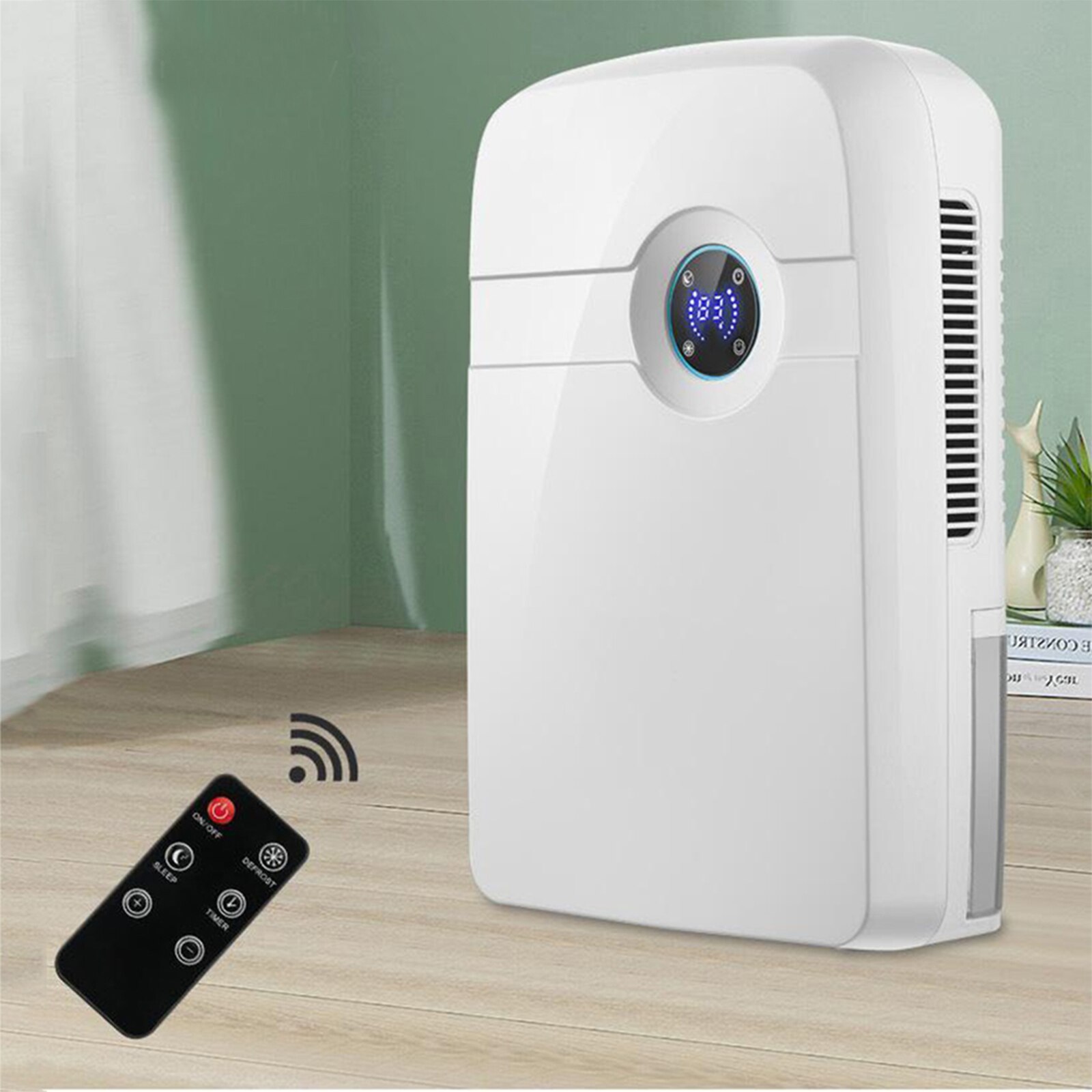 Electric Dehumidifier, Portable Dehumidifier with 2.5L Water Tank, Electric Mini Dehumidifier for Bathroom, Auto Shutoff