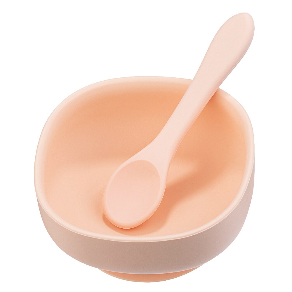 1pc baby leervoedingsboog zuigkom set babybord kinderen peuter training servies bpa-vrij siliconen kom: Bbc 041-1