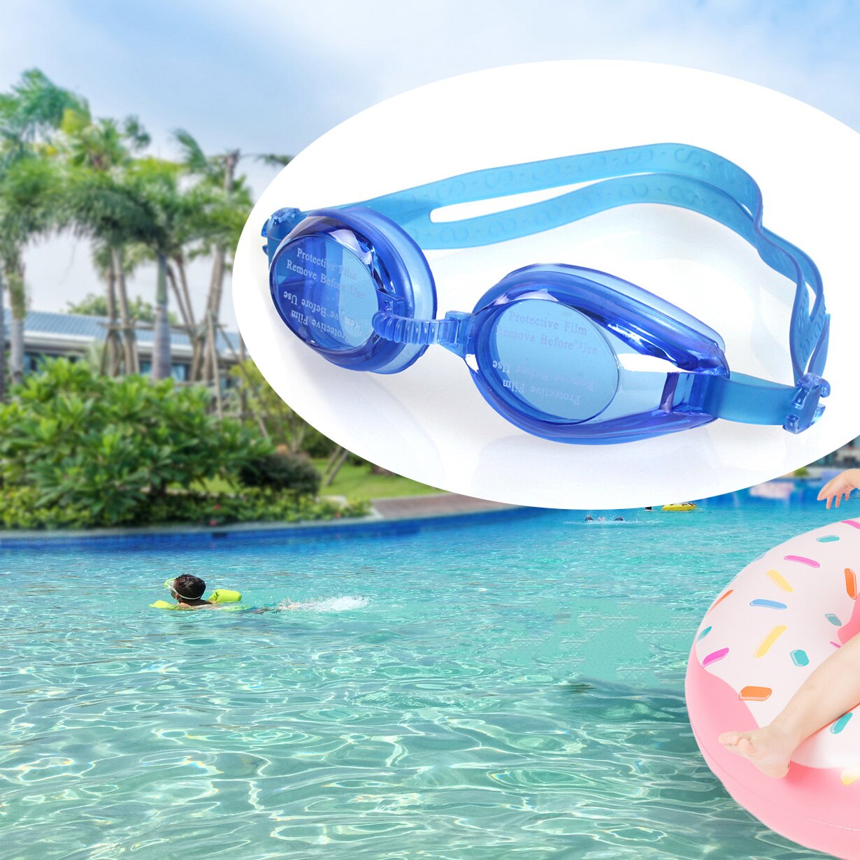freundlicher Schwimmen Brille Professionelle Einstellbare Brille Schwimmen Gläser Schützen freundlicher Wasserdichte Silikon Schwimmen Brillen Frauen Männer