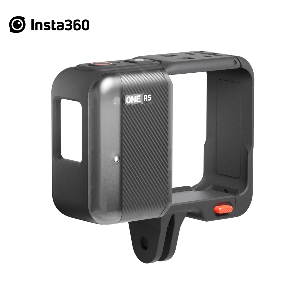 Soporte de montaje Insta360 ONE RS, Carcasa protectora de cierre rápido para ONE RS con una cómoda apertura lateral.