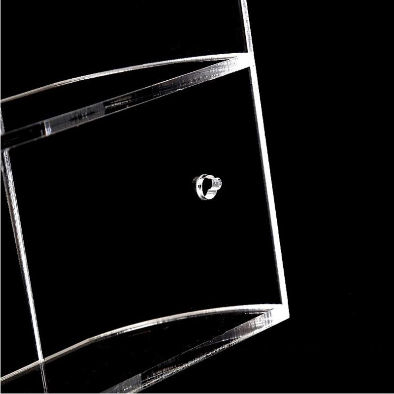 ! Clear Acryl Afstandsbediening Houder Wall Mount Media Organizer Opbergdoos (Drie Compartimenten)