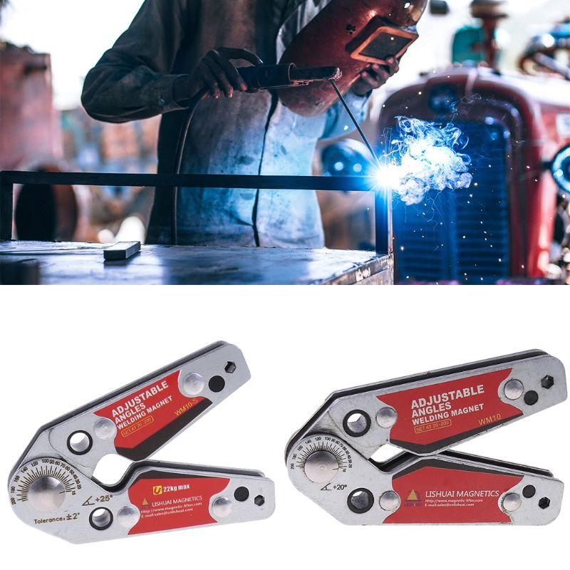 Soporte de soldadura magnética, ángulos ajustables, herramientas de localización de abrazadera de imanes 20-200 con posicionador de llave hexagonal, suministros de herramientas.