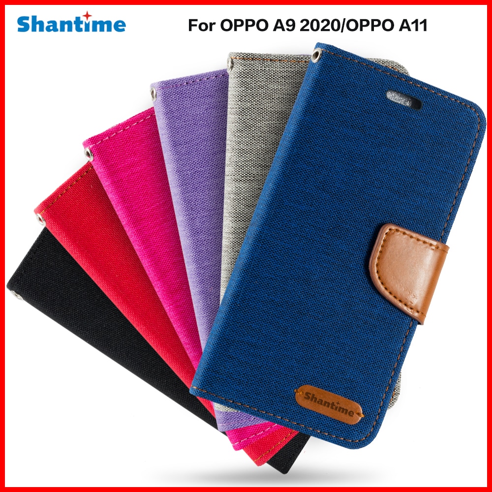 PU Leather Flip Case Voor OPPO A9 Business Case Voor OPPO A11 Kaarthouder Siliconen Fotolijst Case Portemonnee cover