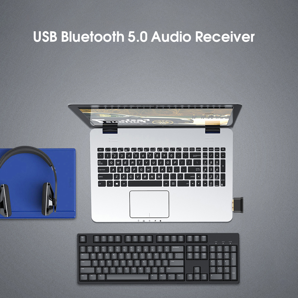 Kebidumei USB Bluetooth Adapter Realtek 8761 Bluetooth 5.0 Dongle For Computer PC Speaker Mouse Music Audio Receiver Adapter