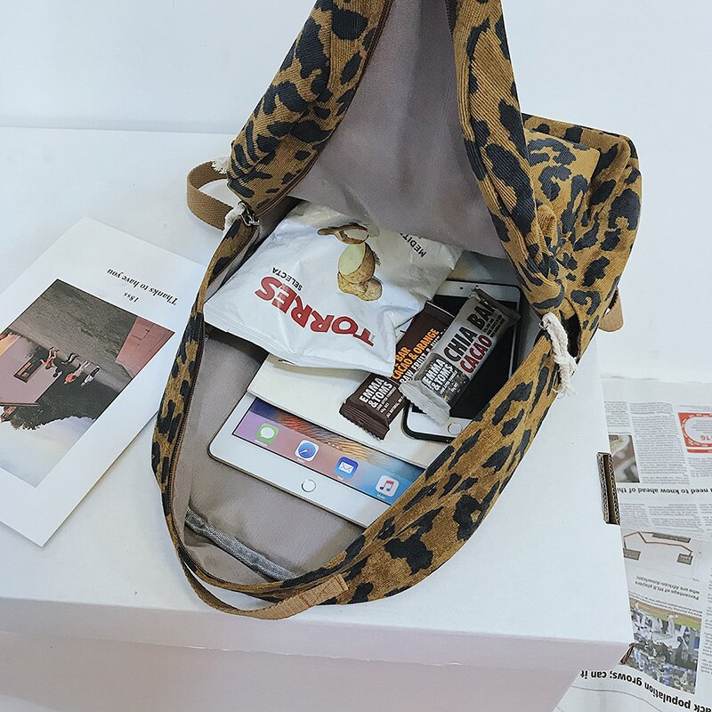 Luipaardprint schooltassen voor tienermeisjes trend vrouwelijke rugzak casual klassieke damesrugzak rugtas damesrugzak