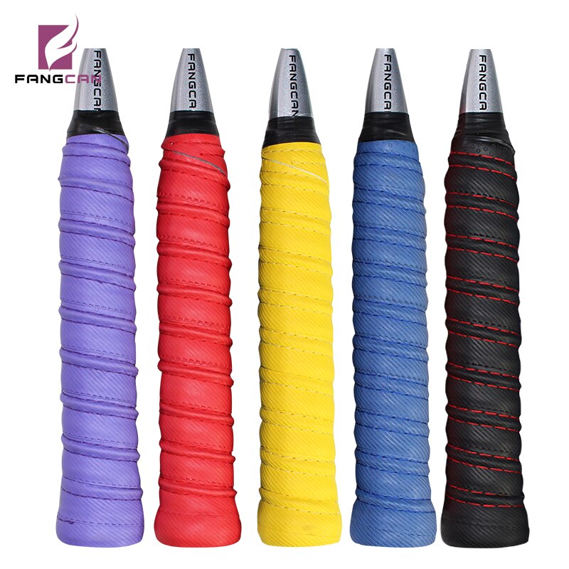 5pcs FANGCAN FCLG-03 Embalagem do Cartão 1.9 MILÍMETROS PU Substituição Descolador Anti-skid Grip Overgrip para Raquete De Tênis Badminton raquete