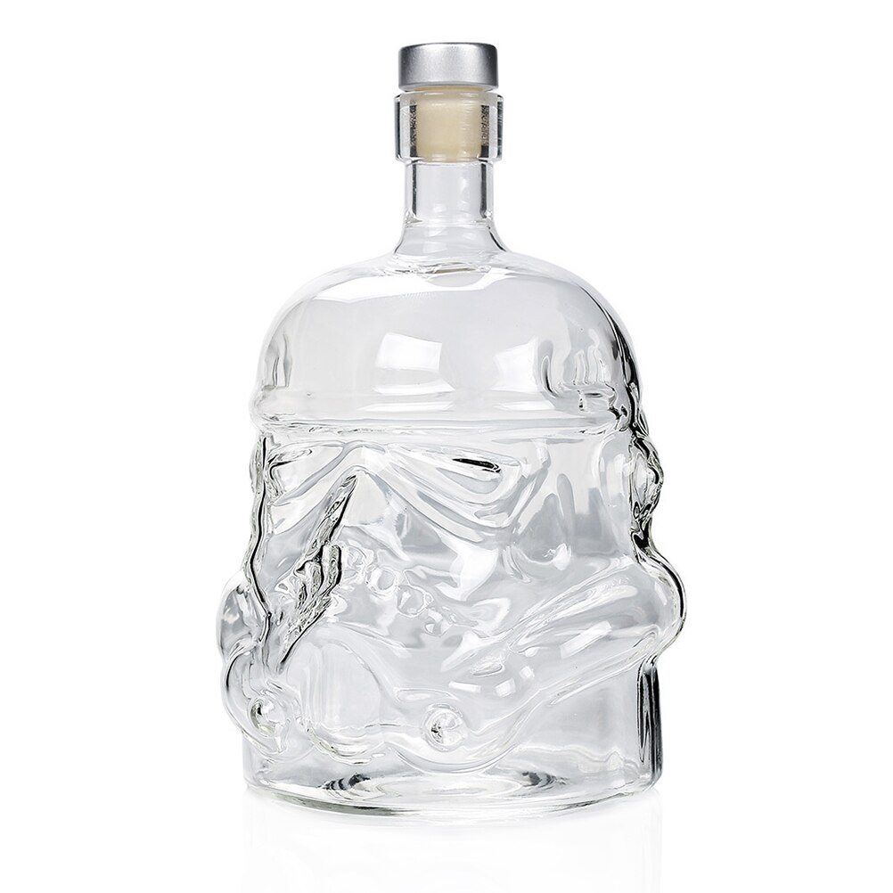 650ml/1000ml Glass Whiskey Bottle Skull Vodka Bottles Skull Head Bottle Gothic Wine Vodka Decanter With Stopper: A