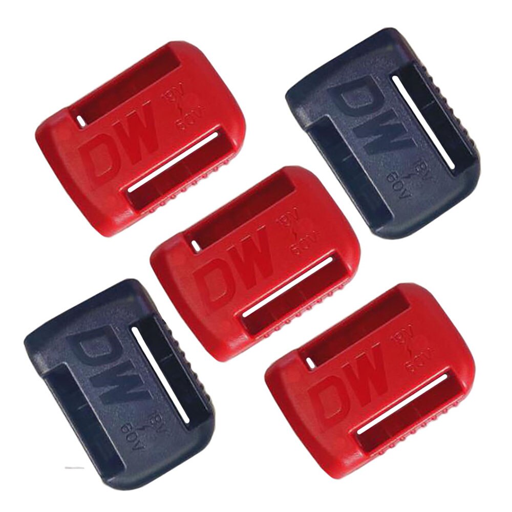 2 stuks  / 5 stuks batterijopslag vaste beugel installatie basis display rek voor makita bosch dewolt milwaukee 18v lithium batterij: 5 stuks voor dewalt
