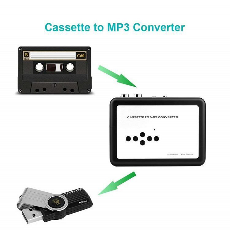 Ezcap231 Cassette Naar MP3 Converter Usb Cassette Capture Walkman Tape Speler Converteren Tapes Naar Usb Flash Drive Geen Behoefte pc