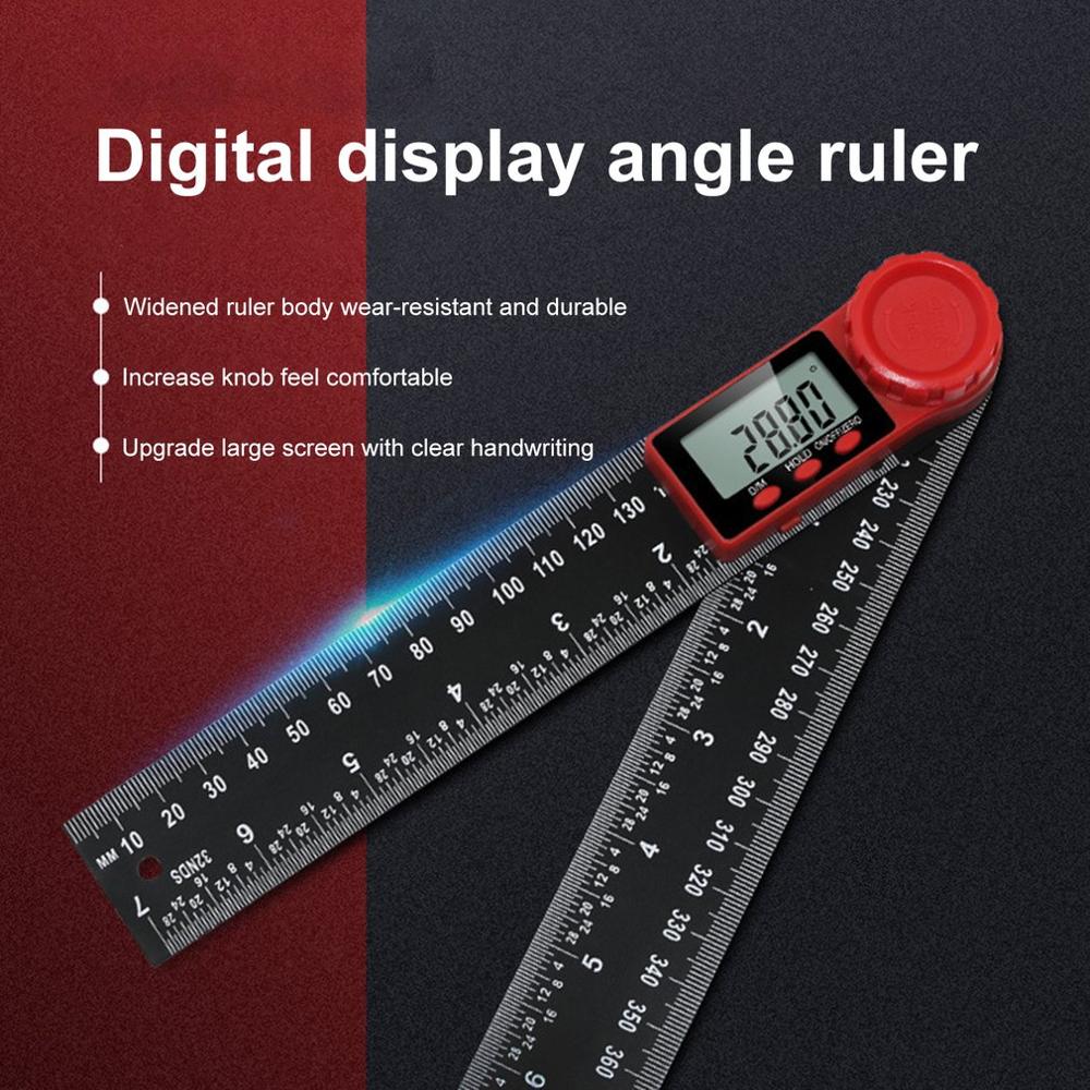 200MM/300MM Digital Electronic Angle Gauge Angle Ruler Level Measuring Tool Protractor Inclinometer Goniometer