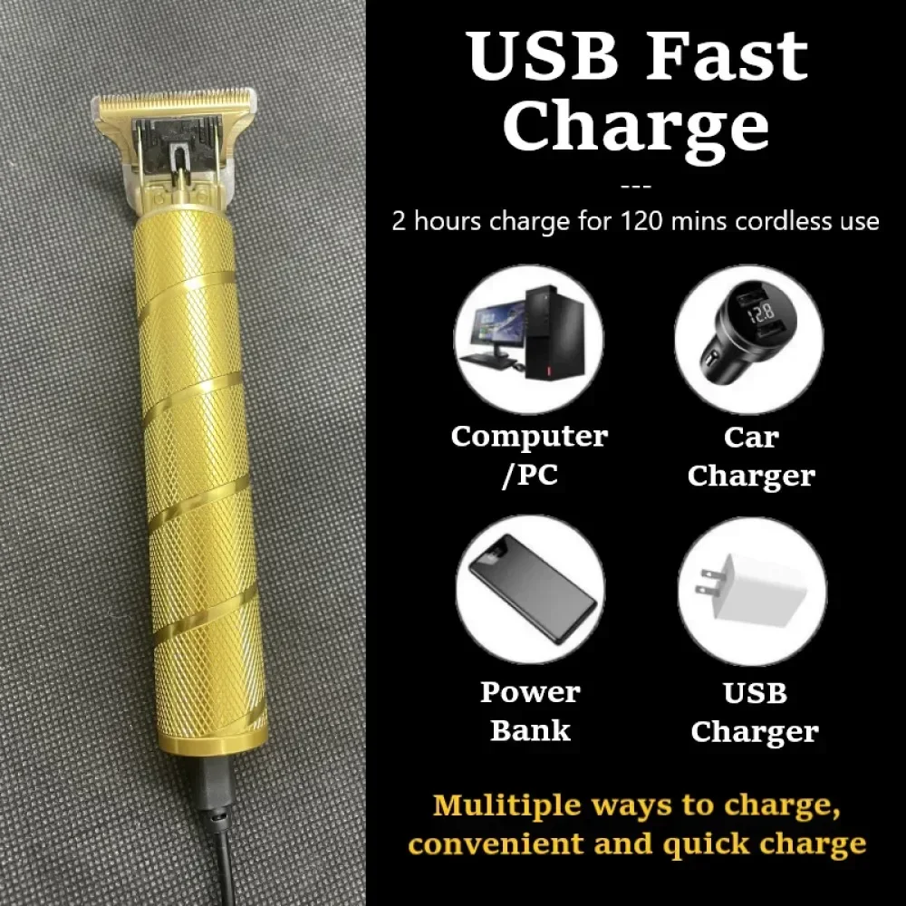 Kemei Haarschneidemaschine KM-1990 KM-2024 für Männer Elektrorasierer Professionelle Herren Haarschneidemaschine Drahtloser Friseurtrimmer