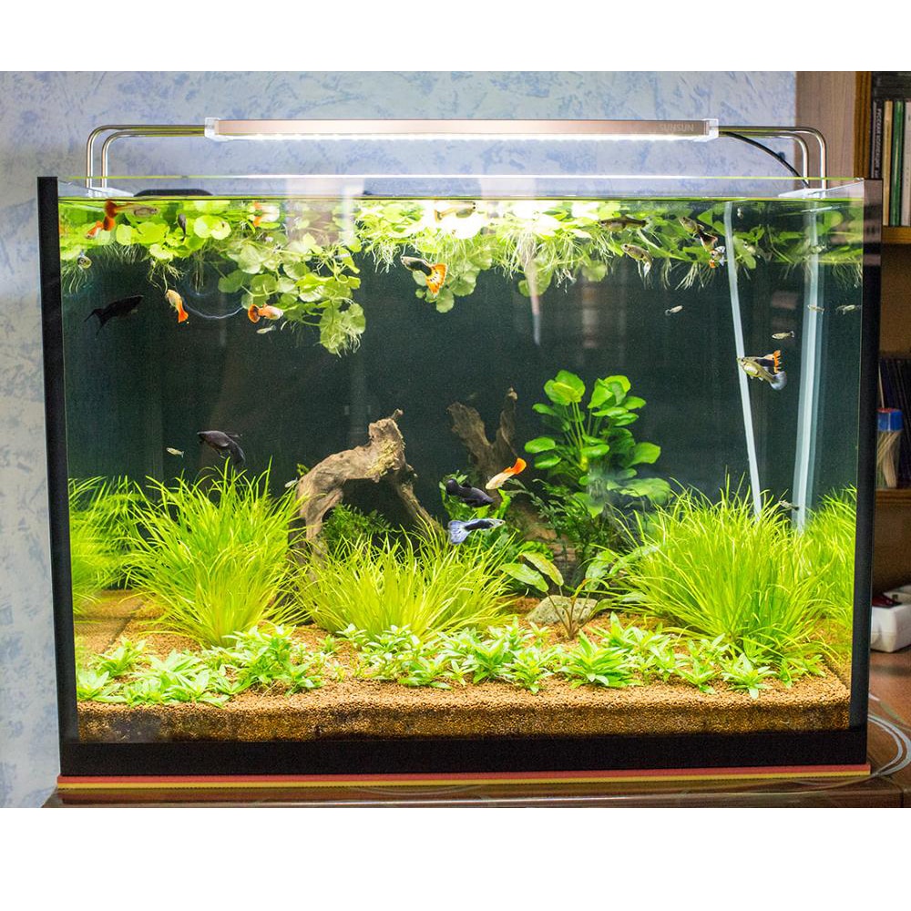 220v ADE Serie Aquarium LED Beleuchtung 12-24W LED Overhead Fisch Tank Wasserpflanze SMD LED Wachsen licht 6500-7500K