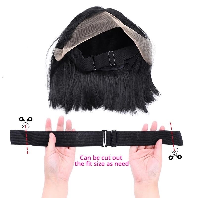 Pruik Haarband Verstelbare Elastische Band Met Haken Voor Pruiken Band Zwarte Vaste Haarband Pruik Gereedschap