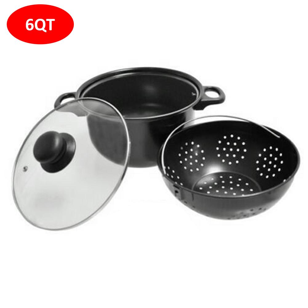 Marmite de cuisson 2 en 1 avec passoire pivotante | Pour aliments, pâtes, légumes, égouttoir, pomme de mer, vapeur, outil de cuisine: Default Title