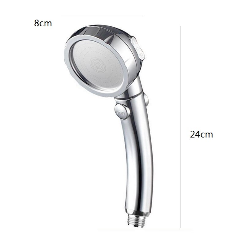 3 Spary Handheld Shower Head Setting with ON/OFF Pause Switch Water Saving Adjustable Luxury Spa High Pressure shower head