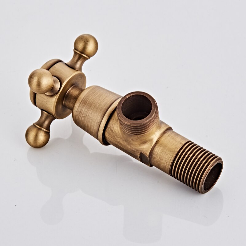Full copper triangulation valve, cold and water stop valve, bathroom kitchen corner valve 4 points long switch general