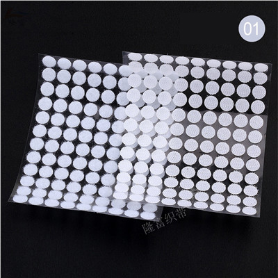 10mm 15mm Mehrfarbig Selbst Klebe Verschluss Band Haken und Schlaufen Punkt Aufkleber Magie Band Nylon Heimat Klitterband Punkte mit Kleber: 10mm / Antike Silber