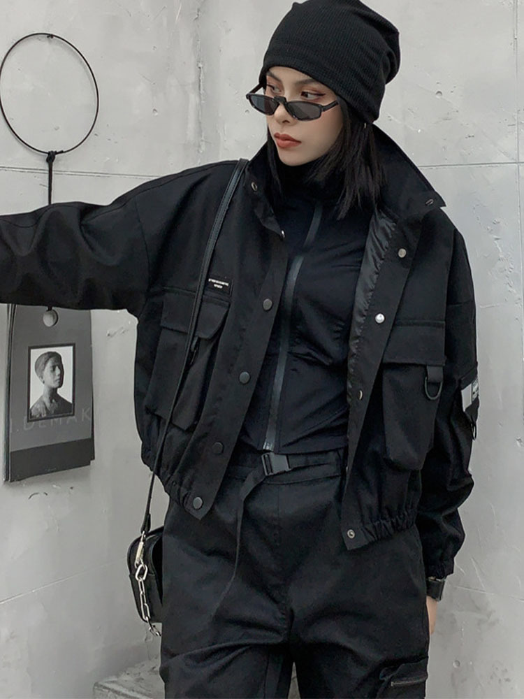 Max LuLu Europese Lente Kleding Vrouwen Zwarte Punk Stijl Jassen Dames Casual Korte Jassen Vrouwelijke Gothic Streetwear