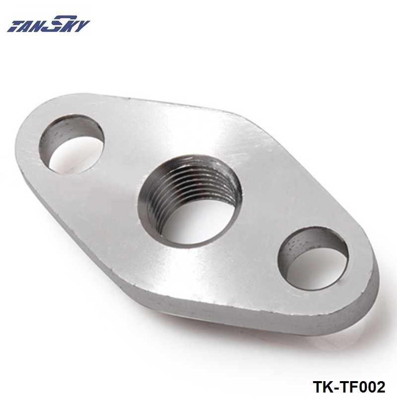 FOR Garrett T3 T3/T4 T04 Turbo Billet Oil Feed Flange 1/4&quot; NPT Thread + Gasket TK-TF002