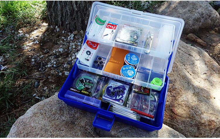 Finefish Grote Vissen Box Sterke Plastic Multifunctionele Visgerei Doos Vissen Tool Case