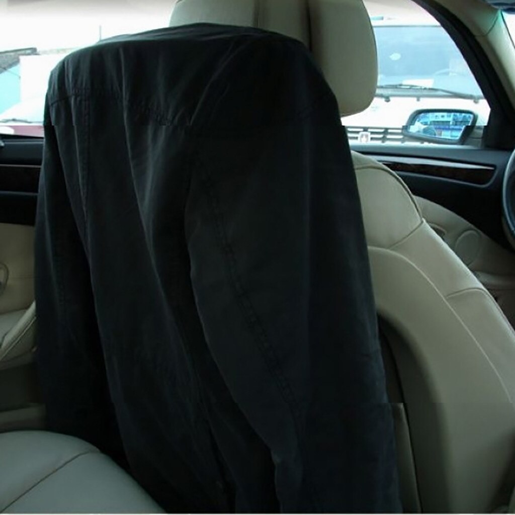 Rustfrit stål bøjle påklædning bil auto sæde nakkestøtte bøjle tøj jakker passer holder bil tøjstativ  #30
