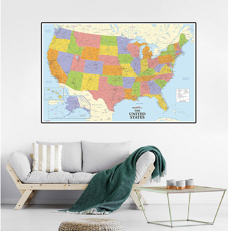 A2 Size Map Of The United States - 525420613 