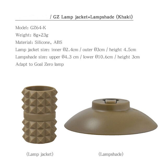 Abat-jour en forme de lampe pour tente de Camping en plein air, phare pour objectif zéro, Micro Flash, bricolage: Gz64-k